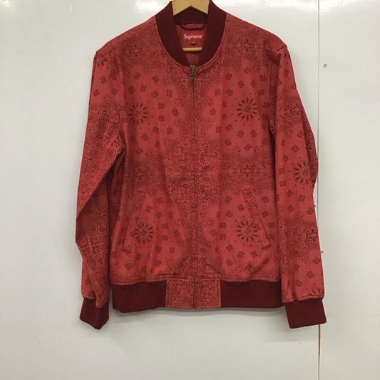 シュプリーム Supreme ジャケット、上着 ジャンパー、ブルゾン 13ss DenimCampusJacket アウター L プリント 赤 / レッド /  メンズ USED 古着 中古 10150582