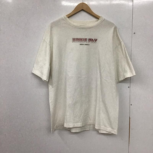 ナインティナインティ 9090 Tシャツ 半袖 半袖カットソー プリントTシャツ クルーネックカットソー XL ロゴ、文字 白 / ホワイト /  メンズ USED 古着 中古 10150605