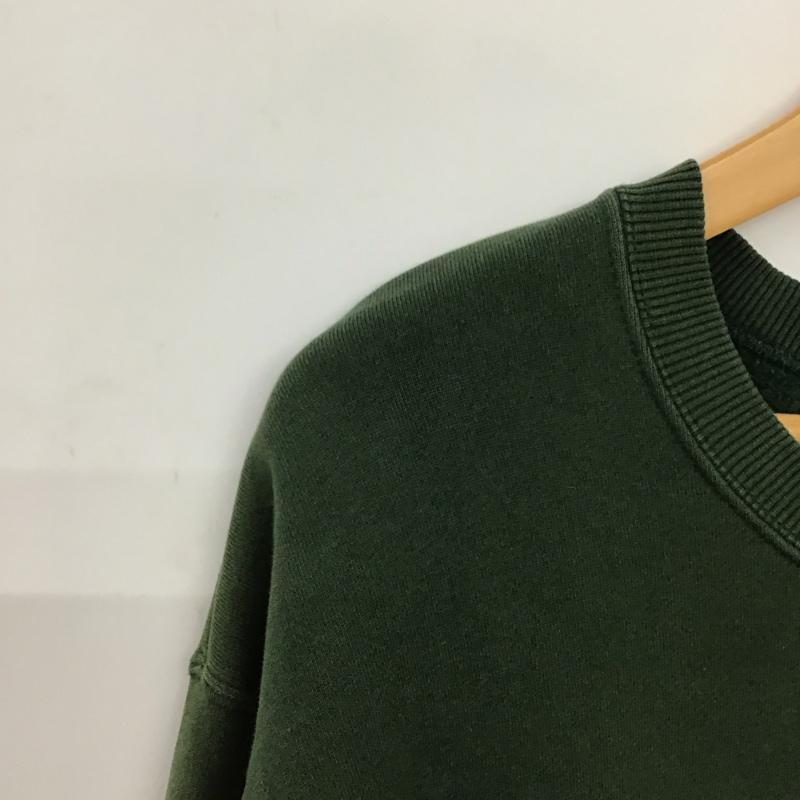 ハフ HUF トレーナー 長袖 長袖トレーナー スウェット クルーネック プルオーバー XL ロゴ、文字 緑 / グリーン /  メンズ USED 古着 中古 10150606