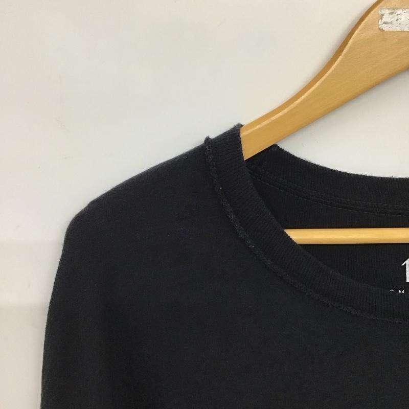 イズネス ミュージック ISNESS MUSIC カットソー 長袖 長袖カットソー プリントTシャツ クルーネック FREE ロゴ、文字 黒 / ブラック /  メンズ USED 古着 中古 10150613