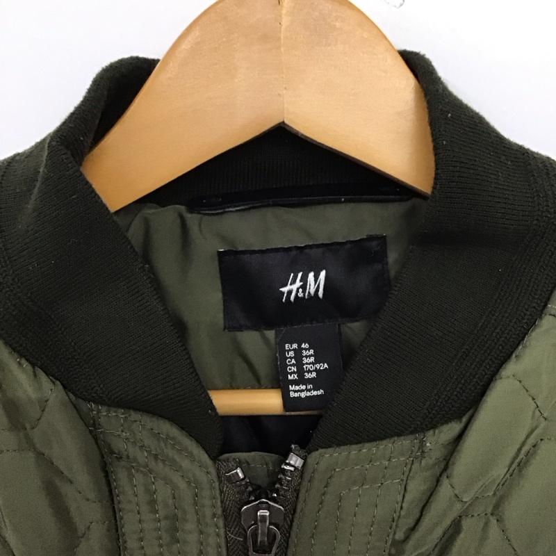 ヘンネスアンドモーリッツ H&M ジャケット、上着 ジャンパー、ブルゾン ジップアップジャケット ナイロンジャケット アウター 46  カーキ / カーキ /  メンズ USED 古着 中古 10150616