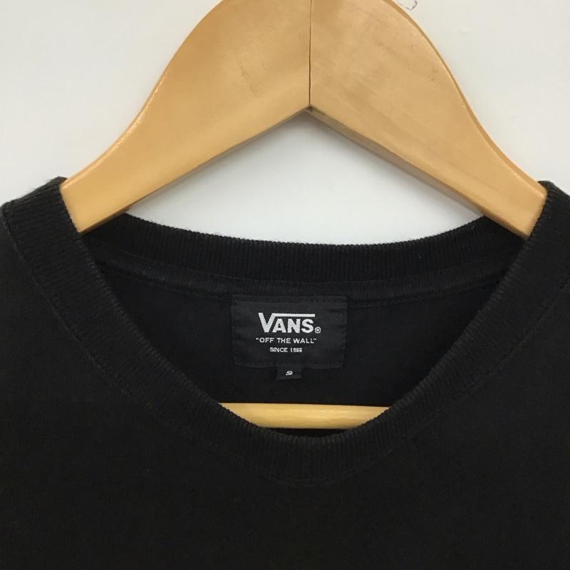 バンズ VANS Tシャツ 半袖 半袖カットソー プリントTシャツ クルーネックカットソー S ロゴ、文字 黒 / ブラック /  メンズ USED 古着 中古 10150617