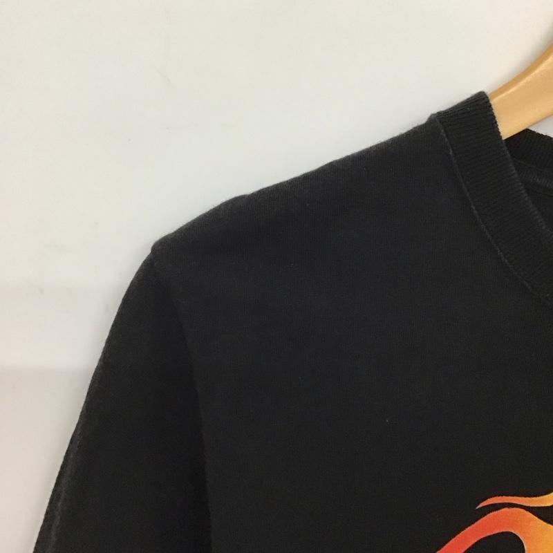 バンズ VANS Tシャツ 半袖 半袖カットソー プリントTシャツ クルーネックカットソー S ロゴ、文字 黒 / ブラック /  メンズ USED 古着 中古 10150617