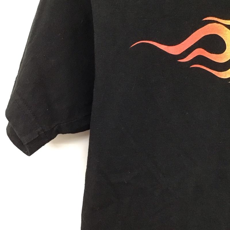 バンズ VANS Tシャツ 半袖 半袖カットソー プリントTシャツ クルーネックカットソー S ロゴ、文字 黒 / ブラック /  メンズ USED 古着 中古 10150617