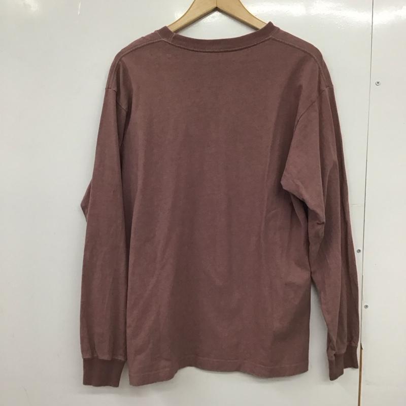 ベンデイビス BEN DAVIS カットソー 長袖 長袖カットソー プリントカットソー クルーネック L ロゴ、文字 紫 / パープル /  メンズ USED 古着 中古 10150625