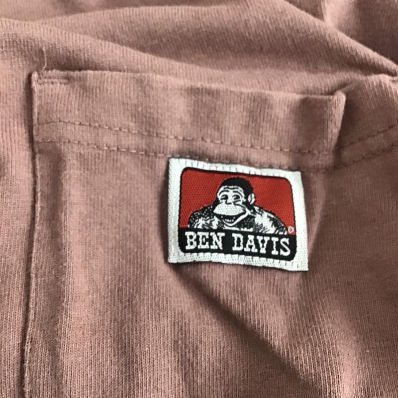ベンデイビス BEN DAVIS カットソー 長袖 長袖カットソー プリントカットソー クルーネック L ロゴ、文字 紫 / パープル /  メンズ USED 古着 中古 10150625