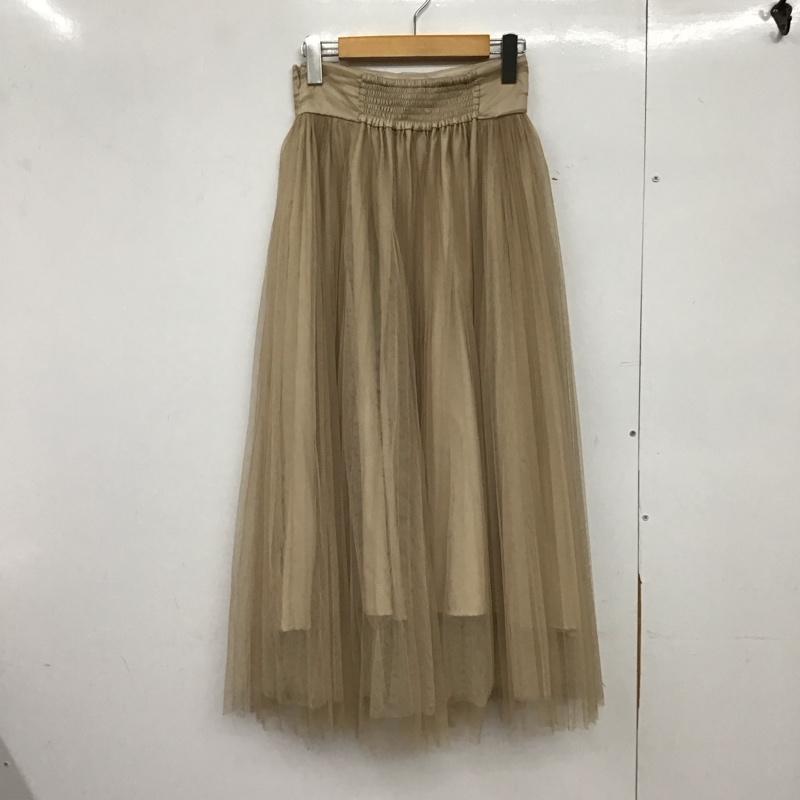 スナイデル SNIDEL スカート ロングスカート swfs195113 チュールロングスカート FREE 無地 アイボリー / アイボリー /  レディース USED 古着 中古 10150631