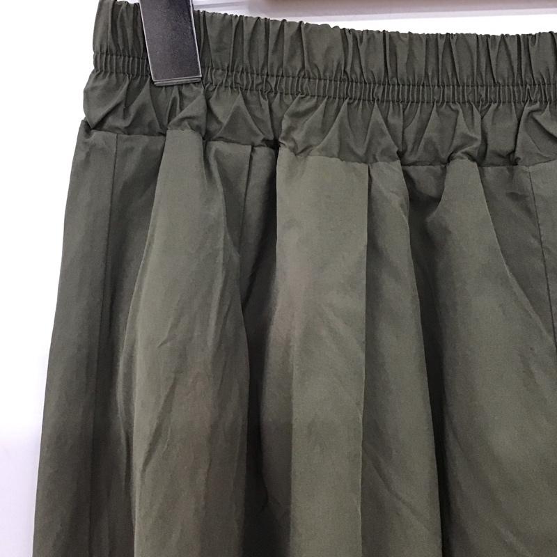 ニコアンド niko and... スカート ロングスカート M 無地 カーキ / カーキ /  レディース USED 古着 中古 10150637