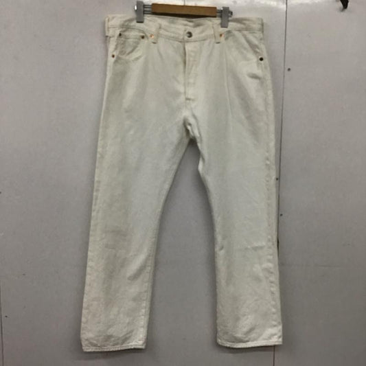 リーバイストラウスアンドコー Levi Strauss & co. パンツ デニム、ジーンズ デニムパンツ ワイドパンツ カジュアルパンツ 38 無地 白 / ホワイト /  メンズ USED 古着 中古 10150644