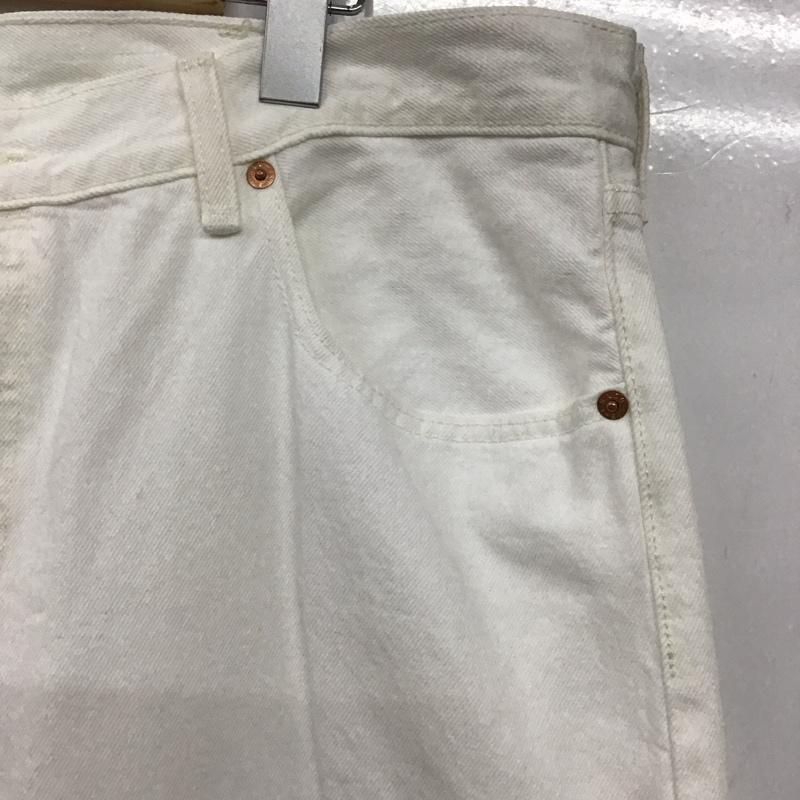 リーバイストラウスアンドコー Levi Strauss & co. パンツ デニム、ジーンズ デニムパンツ ワイドパンツ カジュアルパンツ 38 無地 白 / ホワイト /  メンズ USED 古着 中古 10150644