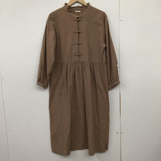 エヘカソポ ehka sopo ワンピース ロングスカート FREE 無地 茶 / ブラウン /  レディース USED 古着 中古 10150646