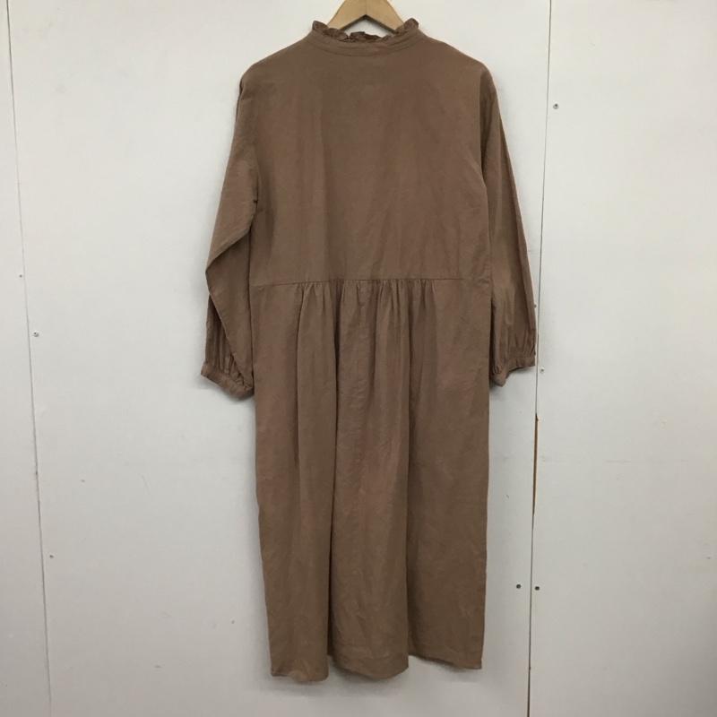 エヘカソポ ehka sopo ワンピース ロングスカート FREE 無地 茶 / ブラウン /  レディース USED 古着 中古 10150646