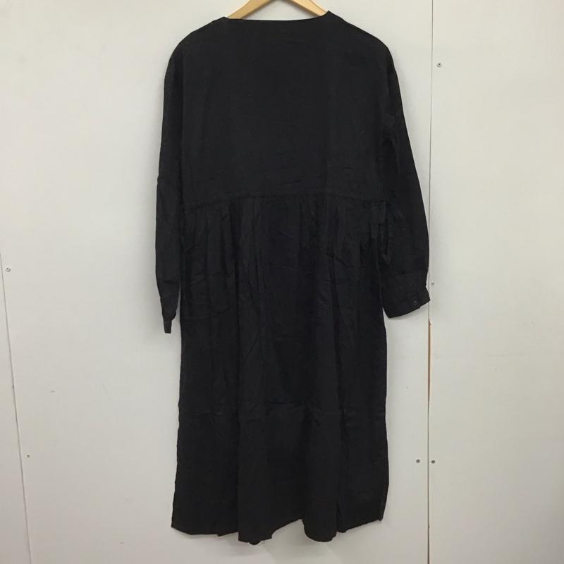 エヘカソポ ehka sopo ワンピース ロングスカート M 無地 黒 / ブラック /  レディース USED 古着 中古 10150647