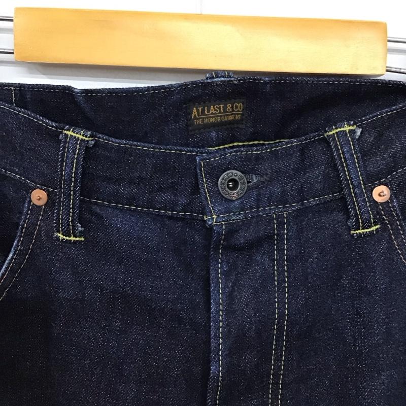 アットラスト ATLAST&CO. パンツ デニム、ジーンズ デニムパンツ ワイドパンツ カジュアルパンツ 34インチ 無地 インディゴ / インディゴ /  メンズ USED 古着 中古 10150652