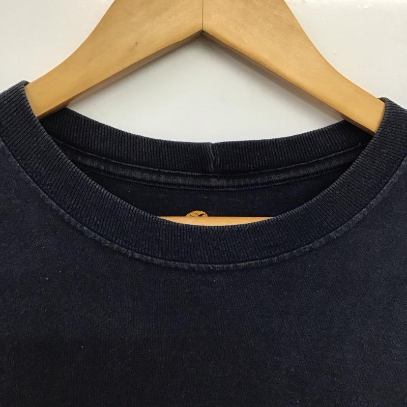 カーハート Carhartt カットソー 長袖 長袖カットソー クルーネックカットソー プリントカットソー M ロゴ、文字 紺 / ネイビー /  メンズ USED 古着 中古 10150659