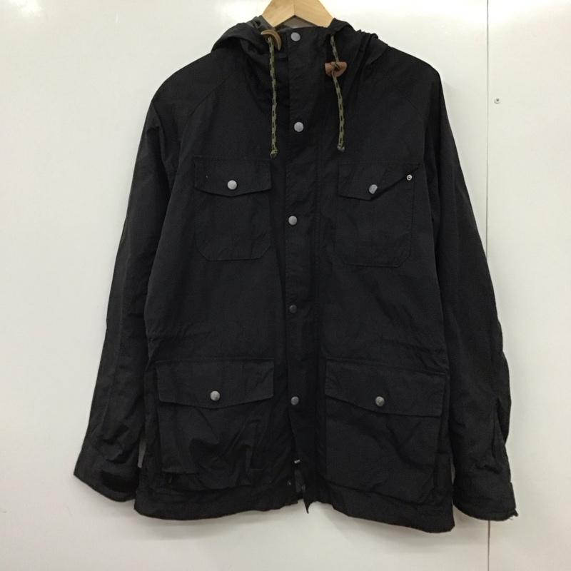 エディーバウアー Eddie Bauer ジャケット、上着 ジャンパー、ブルゾン ジップアップジャケット ナイロンジャケット アウター M 無地 黒 / ブラック /  メンズ USED 古着 中古 10150676