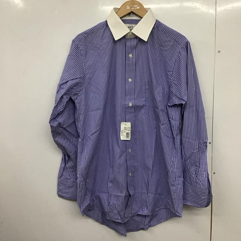 ウ゛ァンヒューゼン VANHEUSEN シャツ、ブラウス 長袖 長袖シャツ ストライプシャツ カラーシャツ ストライプ 白 / ホワイト / X 青 / ブルー /  メンズ USED 古着 中古 10150684
