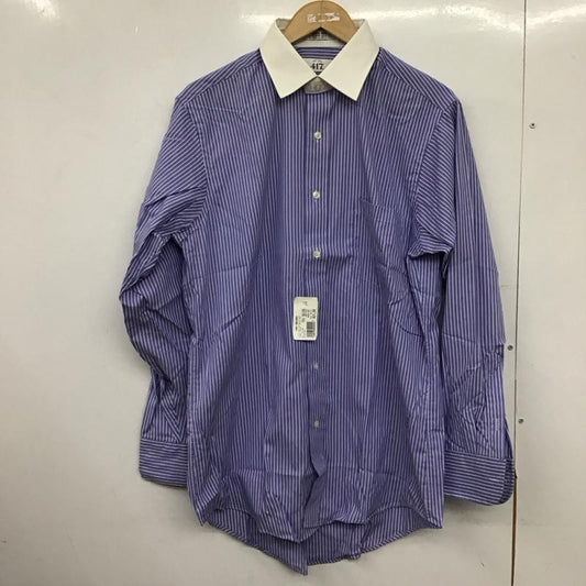 ウ゛ァンヒューゼン VANHEUSEN シャツ、ブラウス 長袖 長袖シャツ ストライプシャツ カラーシャツ ストライプ 白 / ホワイト / X 青 / ブルー /  メンズ USED 古着 中古 10150684