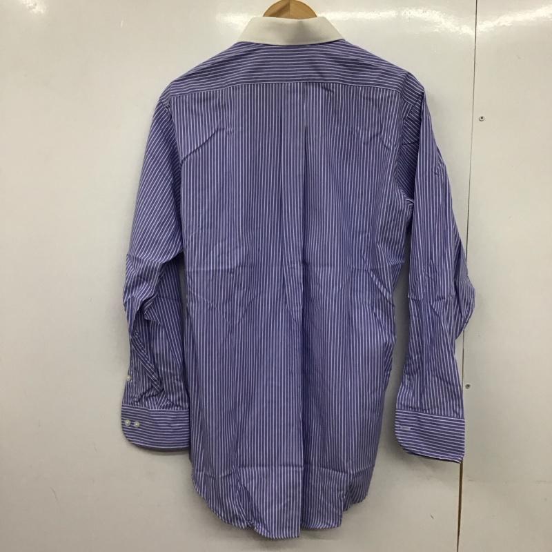 ウ゛ァンヒューゼン VANHEUSEN シャツ、ブラウス 長袖 長袖シャツ ストライプシャツ カラーシャツ ストライプ 白 / ホワイト / X 青 / ブルー /  メンズ USED 古着 中古 10150684