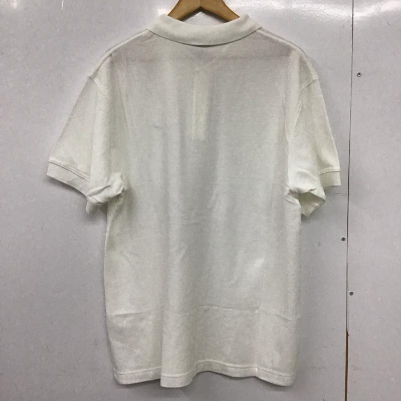 ナイキ NIKE ポロシャツ 半袖 半袖ポロシャツ カラーシャツ 半袖カットソー XL ロゴ、文字 白 / ホワイト /  メンズ USED 古着 中古 10150688