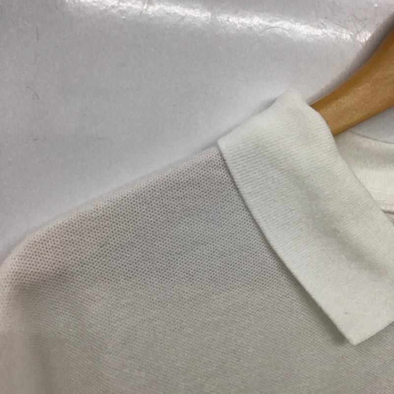 ナイキ NIKE ポロシャツ 半袖 半袖ポロシャツ カラーシャツ 半袖カットソー XL ロゴ、文字 白 / ホワイト /  メンズ USED 古着 中古 10150688