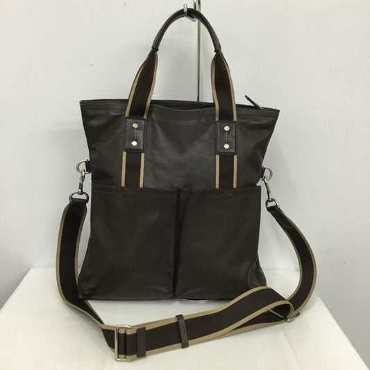 コーチ COACH トートバッグ トートバッグ F70558 ヘリテージウェブ ショルダー 2WAY ロゴ、文字 ダークブラウン / ダークブラウン /  メンズ USED 古着 中古 10150691