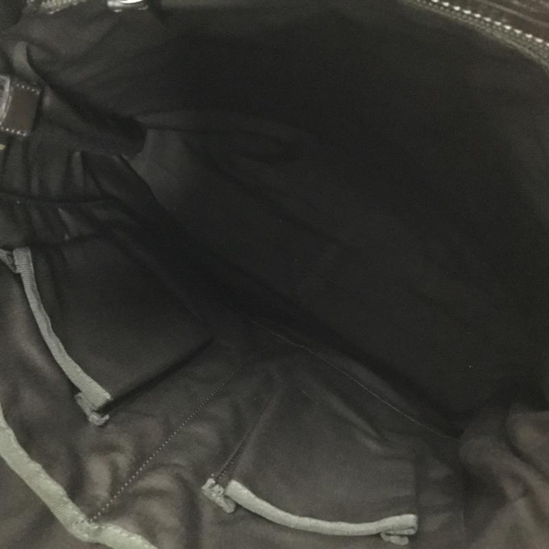 コーチ COACH トートバッグ トートバッグ F70558 ヘリテージウェブ ショルダー 2WAY ロゴ、文字 ダークブラウン / ダークブラウン /  メンズ USED 古着 中古 10150691