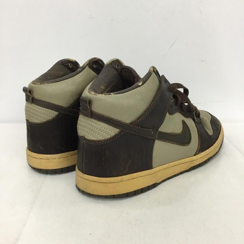 ナイキ NIKE スニーカー スニーカー 306968 221 DUNK HIGH PREMIUM 26.5cm 26.5cm ロゴ、文字 ダークブラウン / ダークブラウン / X カーキ / カーキ /  メンズ USED 古着 中古 10150693