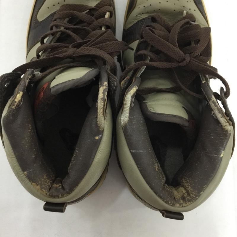 ナイキ NIKE スニーカー スニーカー 306968 221 DUNK HIGH PREMIUM 26.5cm 26.5cm ロゴ、文字 ダークブラウン / ダークブラウン / X カーキ / カーキ /  メンズ USED 古着 中古 10150693