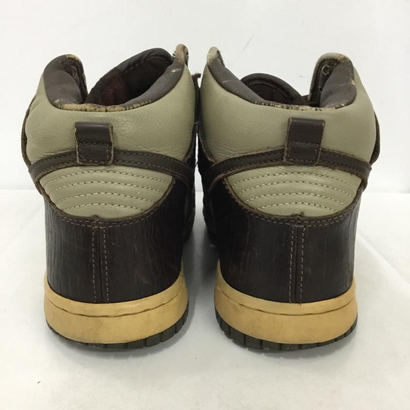 ナイキ NIKE スニーカー スニーカー 306968 221 DUNK HIGH PREMIUM 26.5cm 26.5cm ロゴ、文字 ダークブラウン / ダークブラウン / X カーキ / カーキ /  メンズ USED 古着 中古 10150693