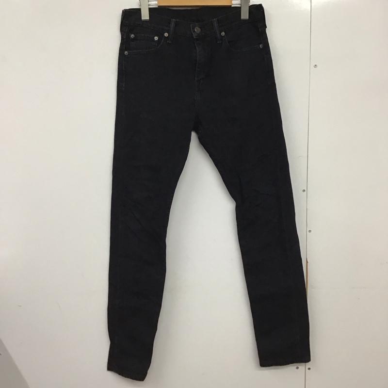 リーバイストラウスアンドコー Levi Strauss & co. パンツ デニム、ジーンズ デニムパンツ スリムパンツ カジュアルパンツ ストレッチパンツ 29インチ 無地 黒 / ブラック /  メンズ USED 古着 中古 10150694