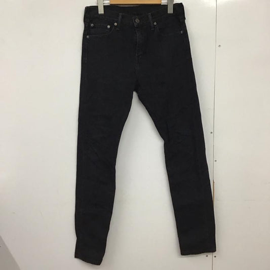 リーバイストラウスアンドコー Levi Strauss & co. パンツ デニム、ジーンズ デニムパンツ スリムパンツ カジュアルパンツ ストレッチパンツ 29インチ 無地 黒 / ブラック /  メンズ USED 古着 中古 10150694