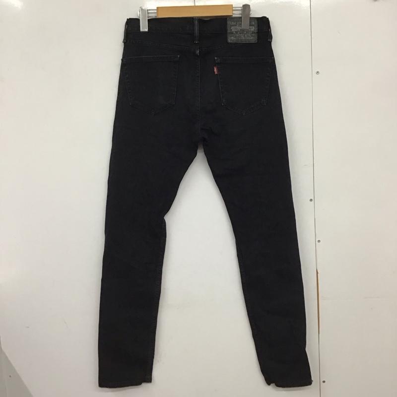リーバイストラウスアンドコー Levi Strauss & co. パンツ デニム、ジーンズ デニムパンツ スリムパンツ カジュアルパンツ ストレッチパンツ 29インチ 無地 黒 / ブラック /  メンズ USED 古着 中古 10150694