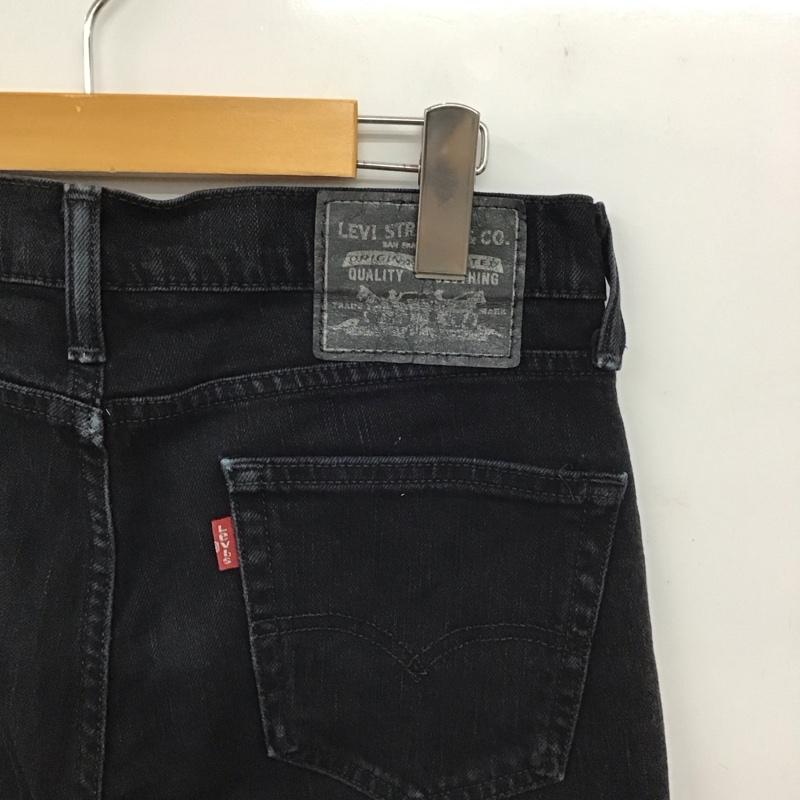 リーバイストラウスアンドコー Levi Strauss & co. パンツ デニム、ジーンズ デニムパンツ スリムパンツ カジュアルパンツ ストレッチパンツ 29インチ 無地 黒 / ブラック /  メンズ USED 古着 中古 10150694