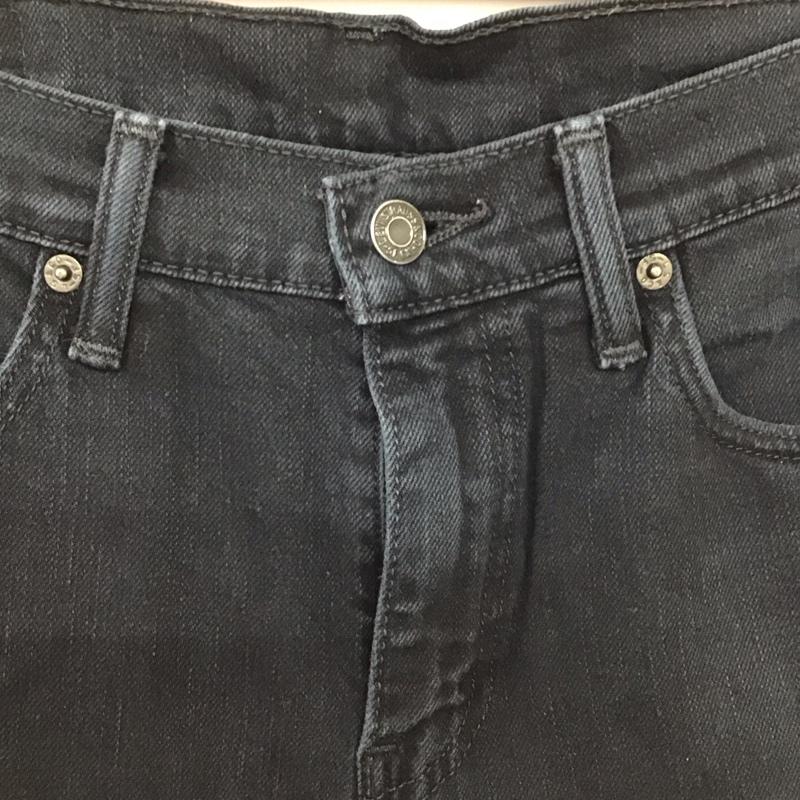 リーバイストラウスアンドコー Levi Strauss & co. パンツ デニム、ジーンズ デニムパンツ スリムパンツ カジュアルパンツ ストレッチパンツ 29インチ 無地 黒 / ブラック /  メンズ USED 古着 中古 10150694
