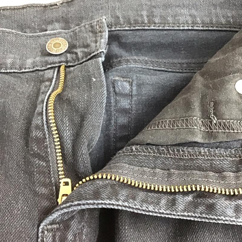 リーバイストラウスアンドコー Levi Strauss & co. パンツ デニム、ジーンズ デニムパンツ スリムパンツ カジュアルパンツ ストレッチパンツ 29インチ 無地 黒 / ブラック /  メンズ USED 古着 中古 10150694