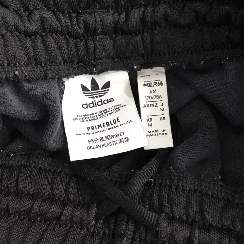 アディダス adidas パンツ ワークパンツ、ペインターパンツ gf0210 トラックパンツ スポーツウェア M ロゴ、文字 黒 / ブラック /  メンズ USED 古着 中古 10150696