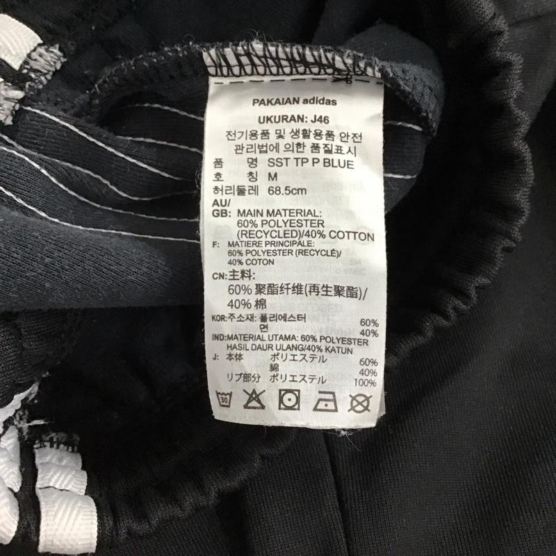 アディダス adidas パンツ ワークパンツ、ペインターパンツ gf0210 トラックパンツ スポーツウェア M ロゴ、文字 黒 / ブラック /  メンズ USED 古着 中古 10150696