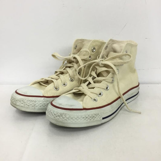 コンバース CONVERSE スニーカー スニーカー 1608 ALL STAR ハイカット 23cm 23.0cm ロゴ、文字 アイボリー / アイボリー /  レディース USED 古着 中古 10150697