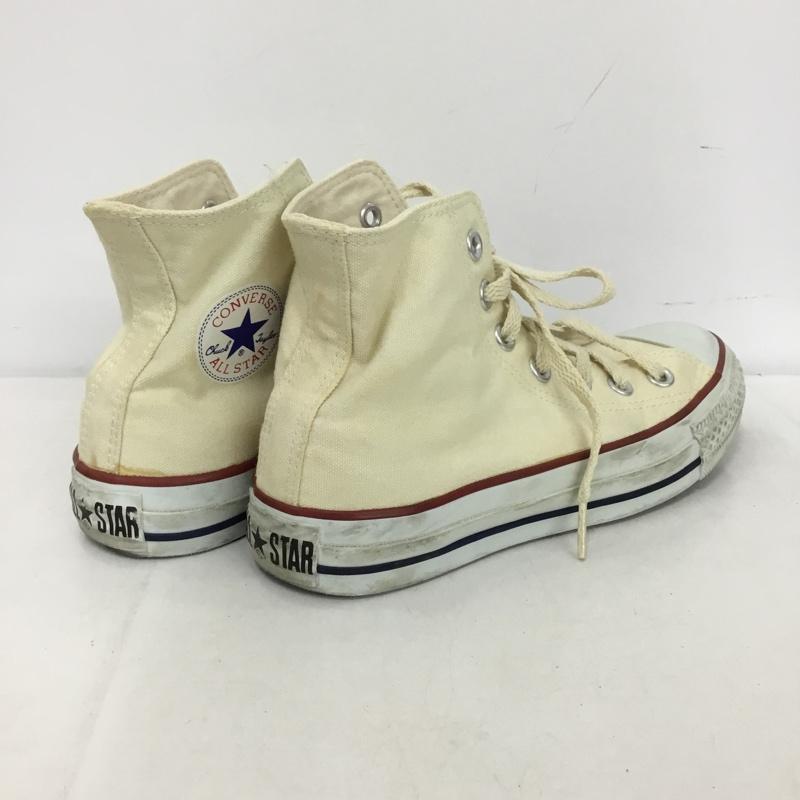 コンバース CONVERSE スニーカー スニーカー 1608 ALL STAR ハイカット 23cm 23.0cm ロゴ、文字 アイボリー / アイボリー /  レディース USED 古着 中古 10150697