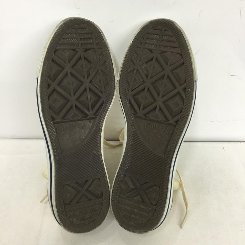 コンバース CONVERSE スニーカー スニーカー 1608 ALL STAR ハイカット 23cm 23.0cm ロゴ、文字 アイボリー / アイボリー /  レディース USED 古着 中古 10150697