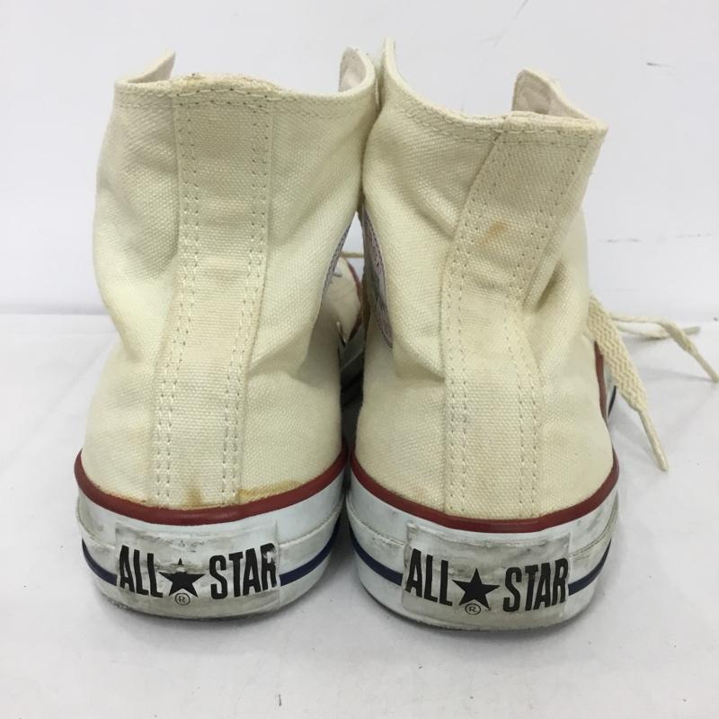コンバース CONVERSE スニーカー スニーカー 1608 ALL STAR ハイカット 23cm 23.0cm ロゴ、文字 アイボリー / アイボリー /  レディース USED 古着 中古 10150697