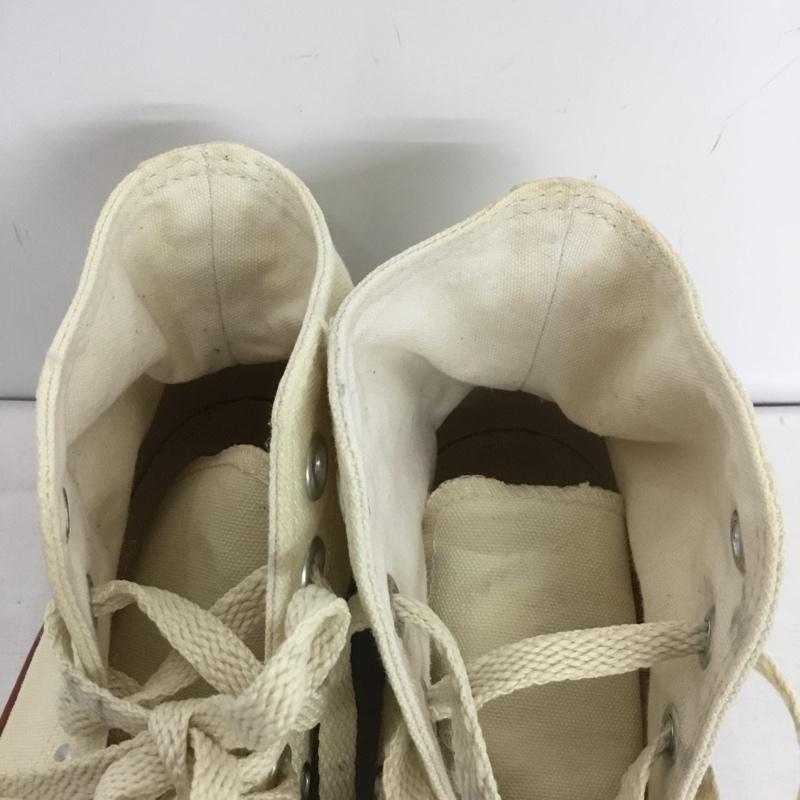 コンバース CONVERSE スニーカー スニーカー 1608 ALL STAR ハイカット 23cm 23.0cm ロゴ、文字 アイボリー / アイボリー /  レディース USED 古着 中古 10150697