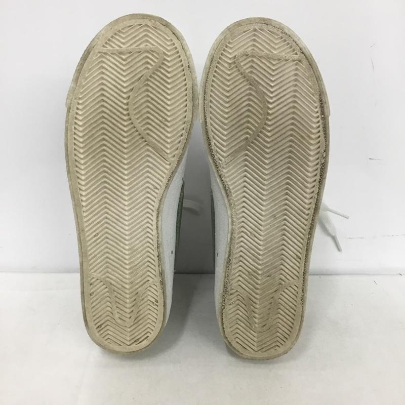 ナイキ NIKE スニーカー スニーカー DH4399 100 WMNS BLAZER MID 77 23cm 23.0cm ロゴ、文字 白 / ホワイト / X 薄緑 / ライトグリーン /  レディース USED 古着 中古 10150700