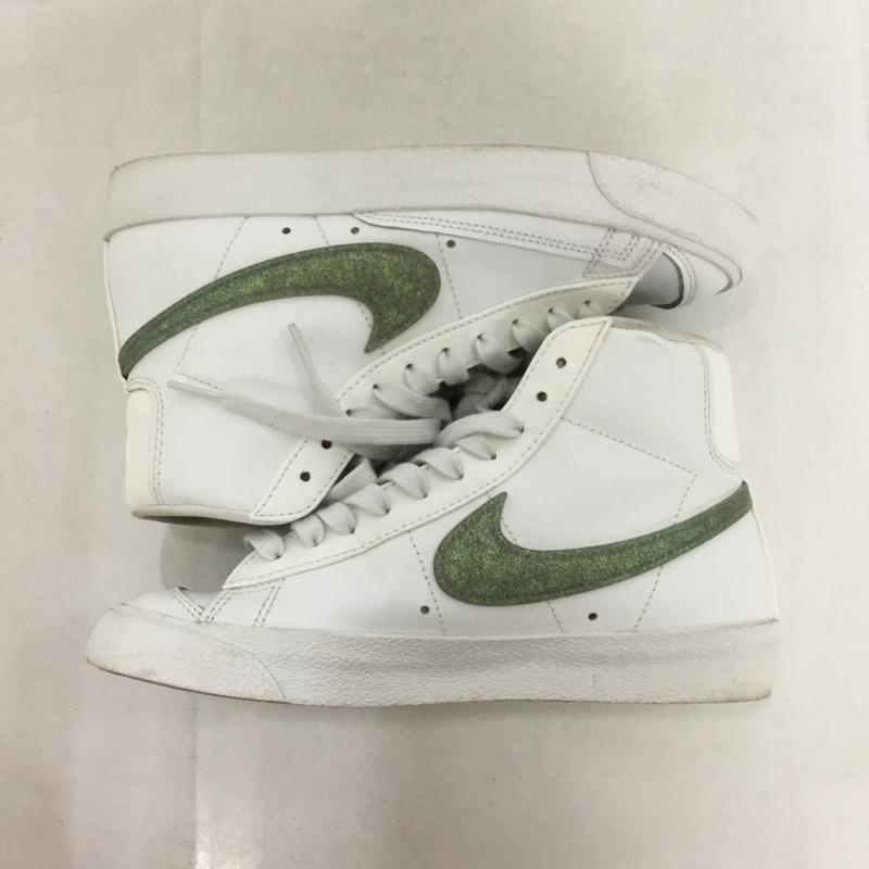 ナイキ NIKE スニーカー スニーカー DH4399 100 WMNS BLAZER MID 77 23cm 23.0cm ロゴ、文字 白 / ホワイト / X 薄緑 / ライトグリーン /  レディース USED 古着 中古 10150700