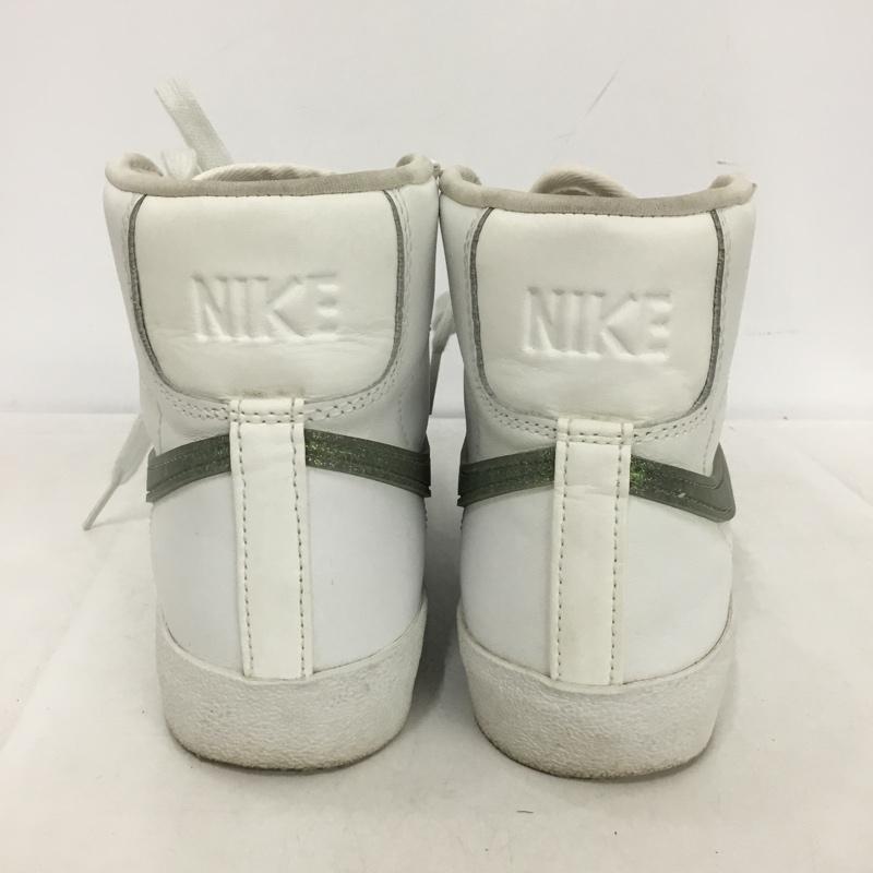ナイキ NIKE スニーカー スニーカー DH4399 100 WMNS BLAZER MID 77 23cm 23.0cm ロゴ、文字 白 / ホワイト / X 薄緑 / ライトグリーン /  レディース USED 古着 中古 10150700