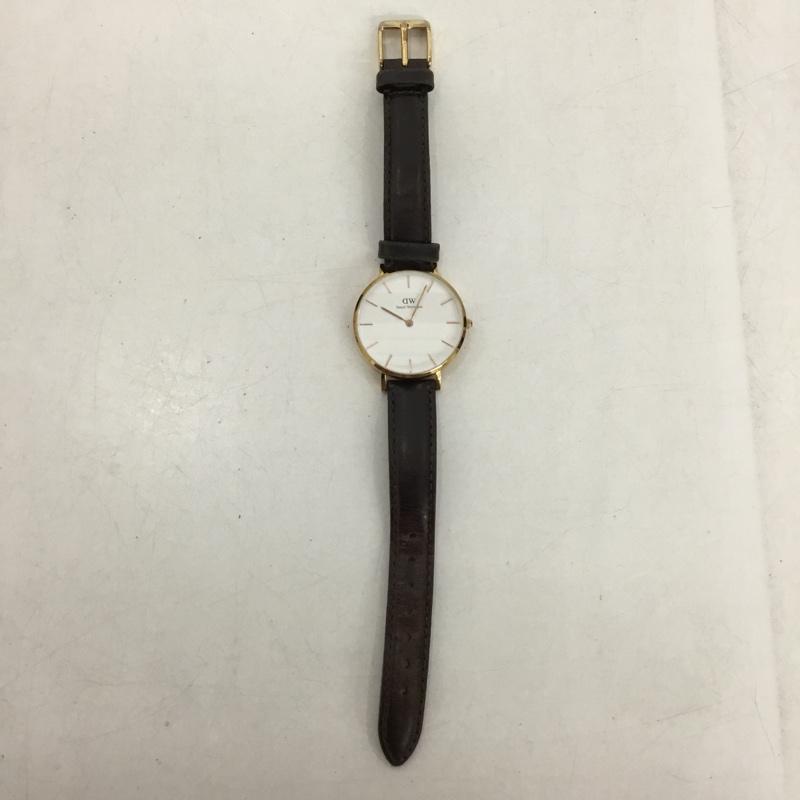 ダニエルウェリントン Daniel Wellington 腕時計 アナログ（クォーツ式） classic B32R6 レザーベルト 箱有 ロゴ、文字 ダークブラウン / ダークブラウン /  レディース USED 古着 中古 10150705
