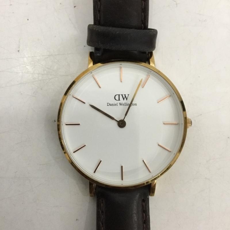 ダニエルウェリントン Daniel Wellington 腕時計 アナログ（クォーツ式） classic B32R6 レザーベルト 箱有 ロゴ、文字 ダークブラウン / ダークブラウン /  レディース USED 古着 中古 10150705