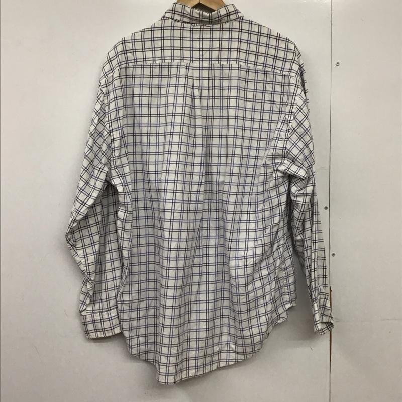 トミーヒルフィガー TOMMY HILFIGER シャツ、ブラウス 長袖 長袖シャツ チェックシャツ カラーシャツ L チェック 白 / ホワイト /  メンズ USED 古着 中古 10150709