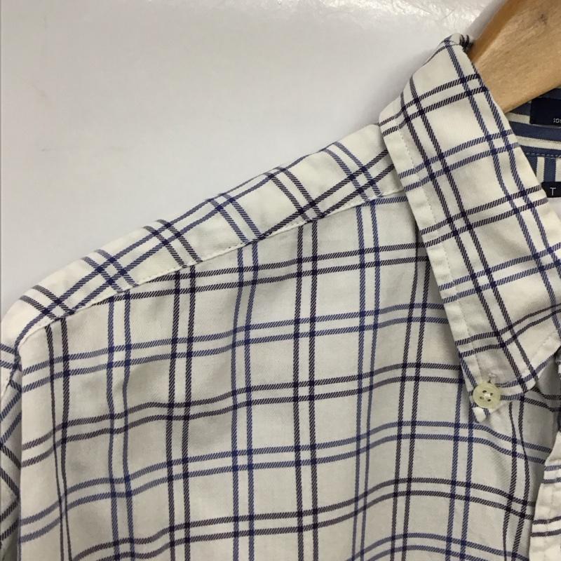 トミーヒルフィガー TOMMY HILFIGER シャツ、ブラウス 長袖 長袖シャツ チェックシャツ カラーシャツ L チェック 白 / ホワイト /  メンズ USED 古着 中古 10150709